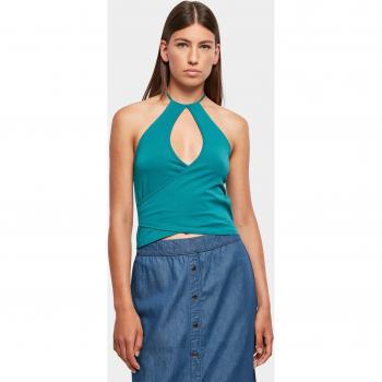 Top Sin Mangas Urban Classics con Cuello Envueltos para Dama