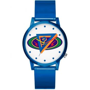 Reloj Guess J Balvin V1049M1 con correa de poliuretano azul