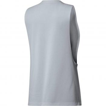 Reebok Ufc Fg Logo Tank Camiseta de Tirantes, Mujer, Blanco, L