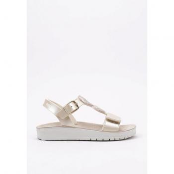 Geox J Sandal Costarei Girl Sandalia Plana niña Dorado 32
