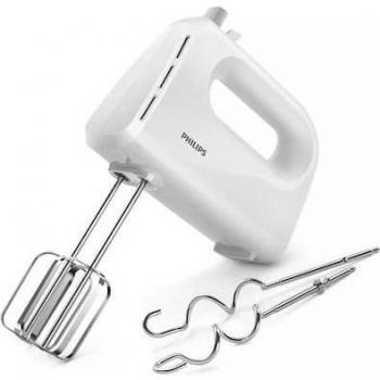 Philips Daily Collection Amasadora HR3705/00 300W Blanca con 5 Velocidades, 2 Varillas, Ganchos para Batir y Amasar