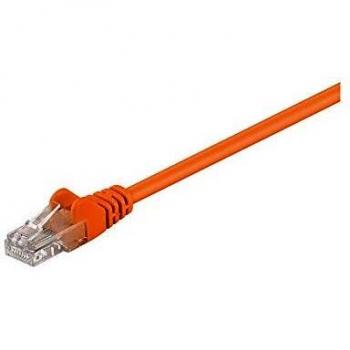 Cable de red U/UTP Cat.5e 0,5m naranja RJ45