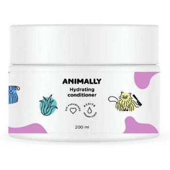 Animally - Acondicionador hidratante 200ml, Mascarilla hidratante y nutritiva para perros y gatos, Sin sulfatos, Sin siliconas, Vegana