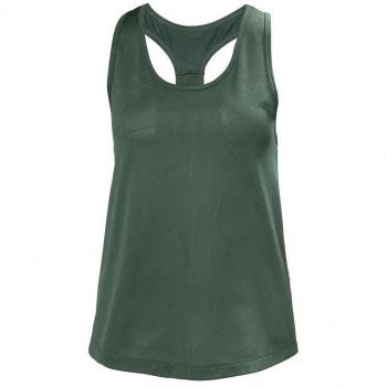 Helly Hansen W SELSLI SINGLET - Camiseta, Mujer, Verde