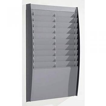 Panel Clasificador PAPERFLOW 2 x 10 Compartimentos, Dimensiones 865 x 544 x 106 mm, Color Gris Claro