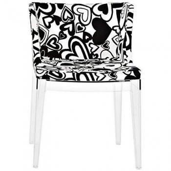 Kartell Mademoiselle À La Mode 4895 Silla Corazones, Blanco, 50x74x63 cm