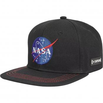 Capslab Space Mission NASA Snapback Cap CL-NASA-1-US2, hombre, gorras, negro