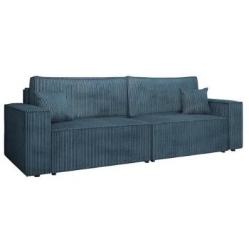 Sofá-cama Shelton 106 con L-Función, dos cajas de ropa de cama y respaldo ajustable, 83x245x139cm