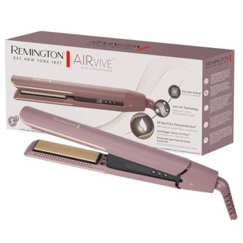 Plancha de pelo Remington AIRvive S8930 - Cerámica, Tecnología Iónica, Anti-Frizz, 150-230 °C, Rosa