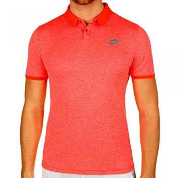 Lotto Dragon Tech II - Polo Red Ml/Ora Shk S