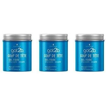 GOT 2B Coup de Tête - Lote de 3 geles de fijación para el cabello, 100 ml
