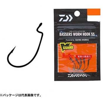 Daiwa - Bassers Worm Hook Wos, Color 0, Talla 5 pcs