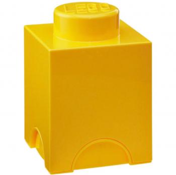 Caja de Almacenamiento LEGO Brick 1 Amarilla - Apilable