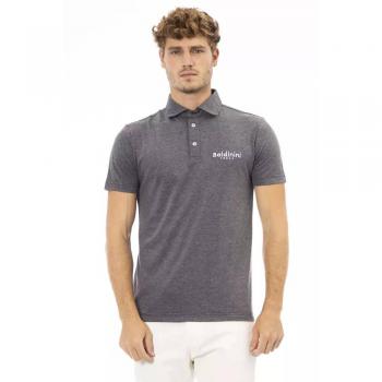 Baldinini Trend Gray Cotton Polo Shirt - XXL