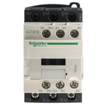 Contactor Schneider Electric TeSys D LC1D12U7, 3 polos, 1NA/1NC, corriente nominal 12A, bobina de 240V AC, frecuencia 50/60Hz, dimensiones 86mm