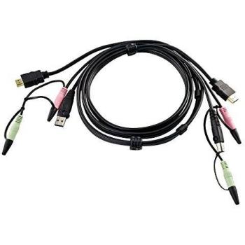 ATEN 1.8M USB HDMI KVM Cable with Audio 2L-7D02UH