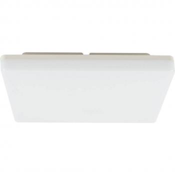 Prios Artin Plafón LED con sensor, angular de 28 cm, moderno en blanco, hecho de plástico, para cuarto de baño (1 llama)