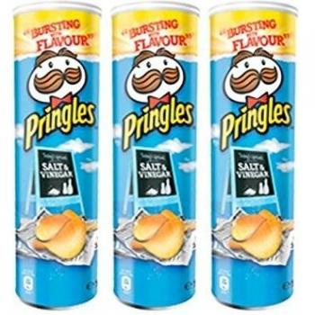 Pringles Salt & Vinegar Crisps 165g