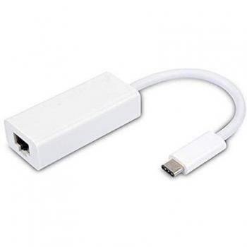 Adaptador de Red Vivanco 34291, USB Tipo-C a RJ45, Velocidad 10/100/1000Mbps, Longitud 10cm