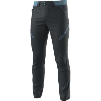 Pantalones Dynafit Transalper Dynastretch para hombre, color gris y azul noche, largos, fabricados con tejido Dynastretch