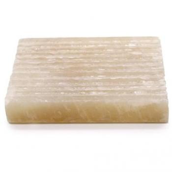 Jabonera Cuadrada Honey Onyx con Diseño Elegante y Antideslizante