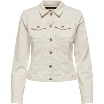 Chaqueta Vaquera Básica Only Wonder Ecru para Mujer