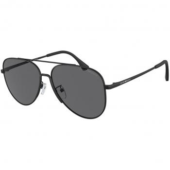Emporio Armani EA2149D Asian Fit Polarized Men's Sunglasses Black Size 60