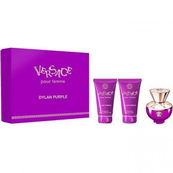 Versace Dylan Purple Eau De Parfum Gift Set with Body Lotion and Shower Gel 50ml