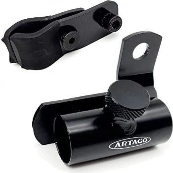 Artago K502 Soporte Metálico Universal para Candados Antirrobo en U fijado a Tubos o Tornillos, para Bicicleta y Moto