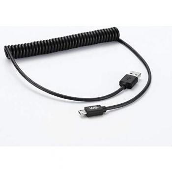 Cable Micro USB Torsionado 2m - Conector Ultra Resistente - Carga Rápida - Color Negro