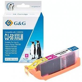 G&G Canon PFI-1700/PFI-1300/PFI-1100 Negro Mate Cartucho de Tinta Pigmentada Genérico - Reemplaza 0774C001/0810C001/0849