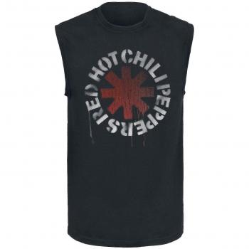 Red Hot Chili Peppers Stencil Asterisk Camiseta Tirantes Negro 4XL