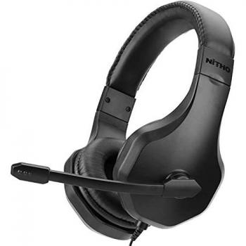 Nitho SND-NTXC-K - Auriculares estéreo NX120 con micrófono plegable