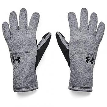 Under Armour Men's Storm Fleece Gloves - Black and Grey, Medium Size