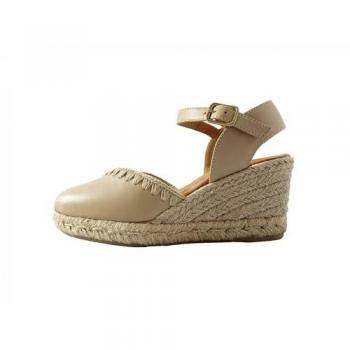 Sandalia de Yute Beige Wonders Crochet Talla 41