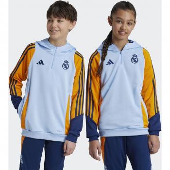 Sudadera de entrenamiento para niños Real Madrid CF Tkhody adidas 24/25 Azul