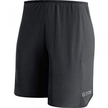 Gore Wear Mujer, Pantalones Cortos 2in1 Transpirables para Correr, Gore R3 Women 2in1 Shorts, Talla: 40, Color Negro, 100070