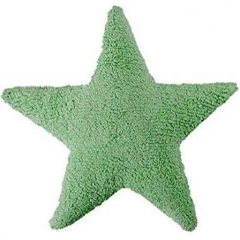 Cojín Estrella Algodón Rosa/Verde/Blanco 54x54 cm