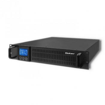 Qoltec 53945 Sistema de Alimentación Ininterrumpida UPS Rack 1KVA 800W LCD