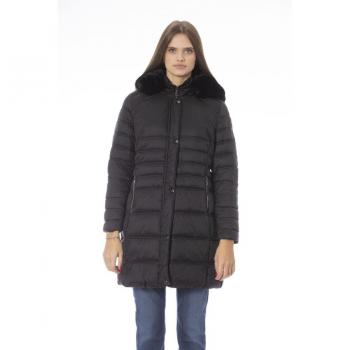 Baldinini Trend Black Polyester Jacket & Coat - S