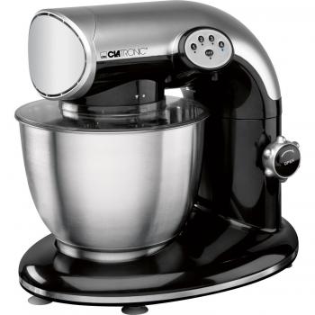 Clatronic KM 3323 - Batidora amasadora, 5 litros, 1200 W, color negro y plata