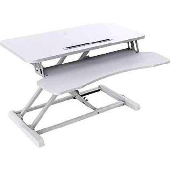 V7 Essential escritorio para estar sentadode pie rectangular blanco