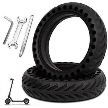 IBERIALUX x2 Pack neumático Macizo 8,5 Pulgadas para Patinete eléctrico Rueda Repuesto Anti-Pinchazo Xiaomi M365 1S Pro