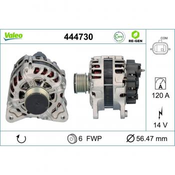 Alternador VALEO 444730 de alta eficiencia
