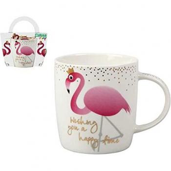 BigBuy Home S1124471 Taza 116410 Flamenco, 340 ml