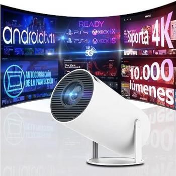 UnicView HY300 Plus Freestyle Proyector Portátil 180º de Giro UltraHD 4K 10000 Lúmenes, Proyector 4K, Unicview HY300 Plus, Free Style 180 Grados