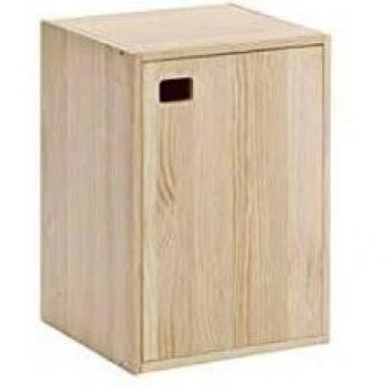 VDC DM1VER99 ASTIGARRAGA DM1VER99-Mueble Serie Dinamic 1 Puerta módulo Vertical Fondo 33 cm Pino Macizo, Madera, Cranberry, 36,200000000000003 x 33 x 70,8 cm