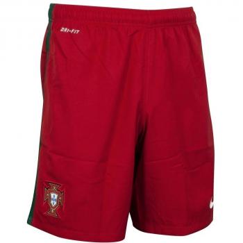 Nike FPF M H/A Stadium Short - Pantalón corto Federación Portuguesa de Fútbol 2015/2016 para hombre, color rojo / blanco, talla M