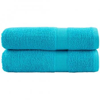 Toallas de ducha SOLUND 2 unidades turquesa 70x140 cm 600 gsm