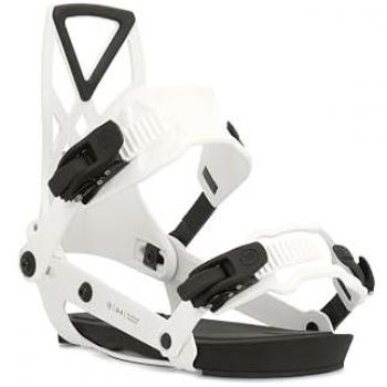 Ride A4 White L - Fijaciones de snowboard, modelo A-4, tamaño L, diseño en color blanco, con tecnología avanzada para un mejor rendimiento y comodidad en la práctica del snowboard